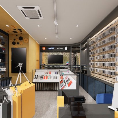 ออกแบบ ผลิต และติดตั้งร้าน : ร้าน K Telecom เกาะเต่า พะงั้น จ.สุราษฎร์ธานี